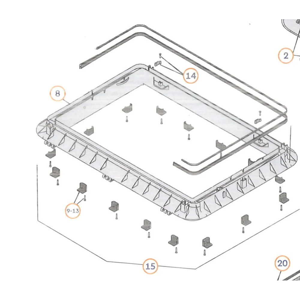 Mounting kit for Heki 2