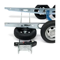 Support roue secours châssis AL-KO - écartement châssis 1450-1850 mm.