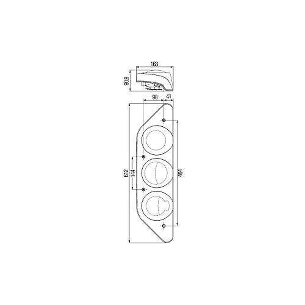 Luz trasera CARALUNA MODULAR DERECHA TRANSLÚCIDA HELLA