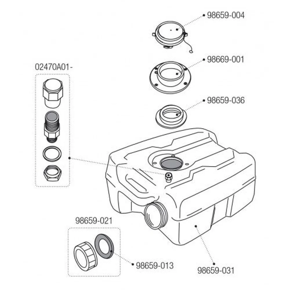 Joint pour réservoirs Roll Tank 18W 21W Fiamma