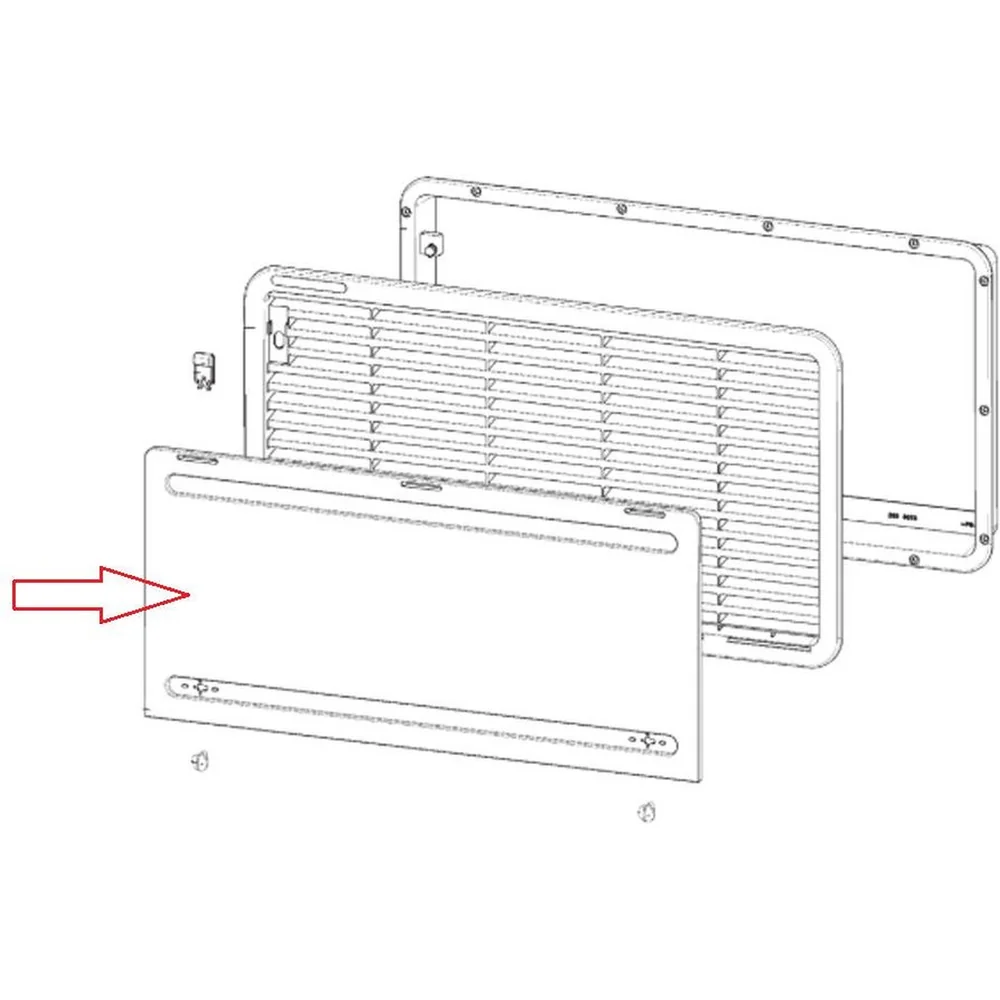 Protección invernal blanca para la rejilla del frigorífico DOMETIC L300 Blanco