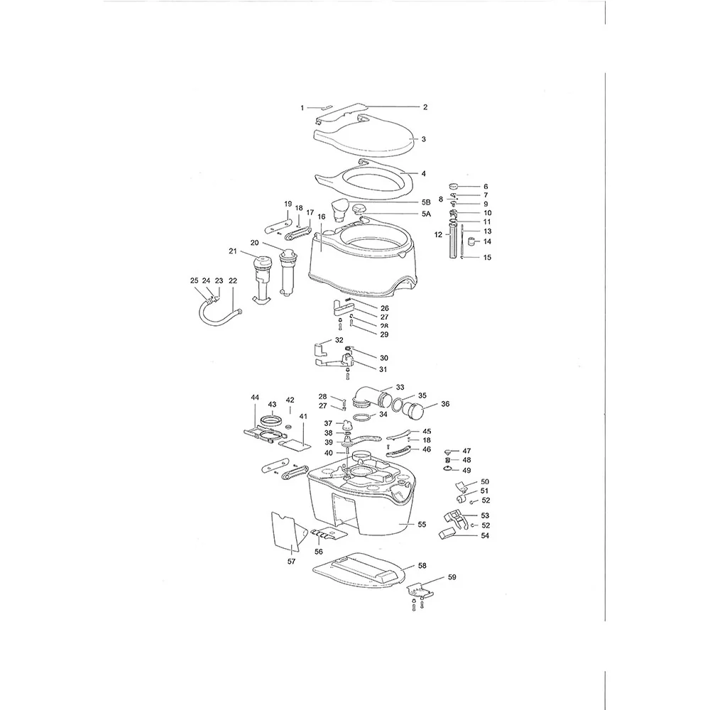 Bomba manual para inodoro Porta Potti 565P Thetford - 92401111