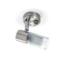 Foco led 12V 2,5W acero cepillado