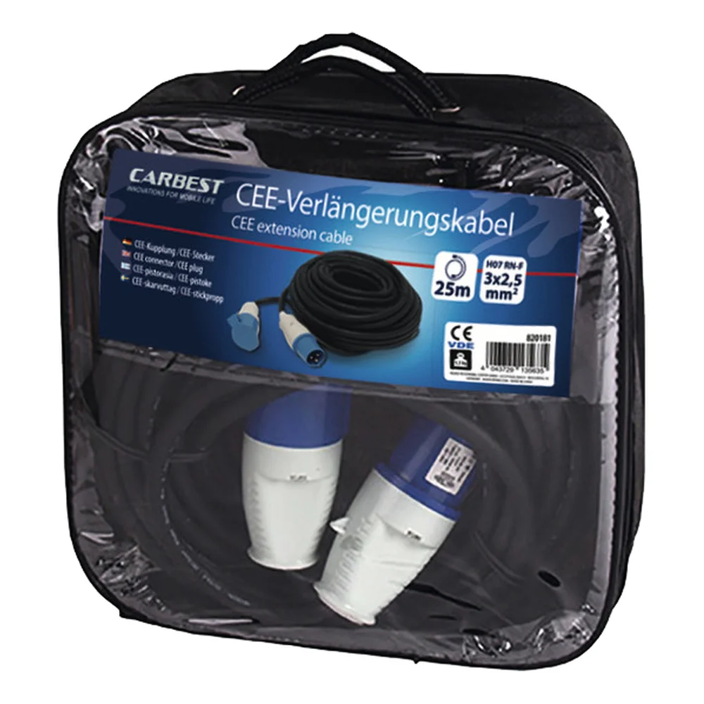 Alargador para 2 tomas CEE17 - 10 m - calidad superior