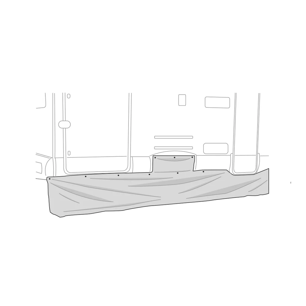 Faldón lateral autocaravana 550 x 60 gris Fiamma