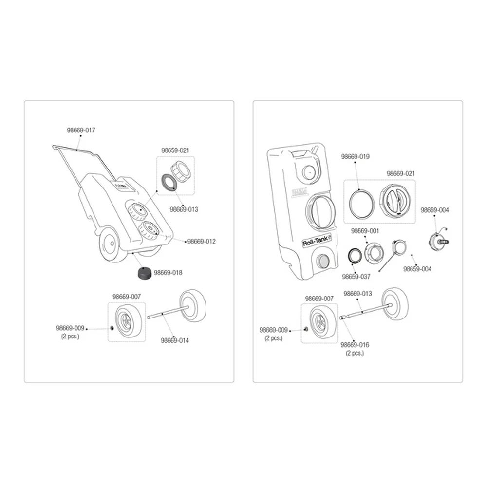 Cap for ROLL TANK 23F & 23W Fiamma tanks