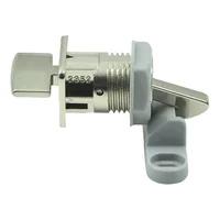Cerradura para manilla de acero niquelado pulido 185 mm
