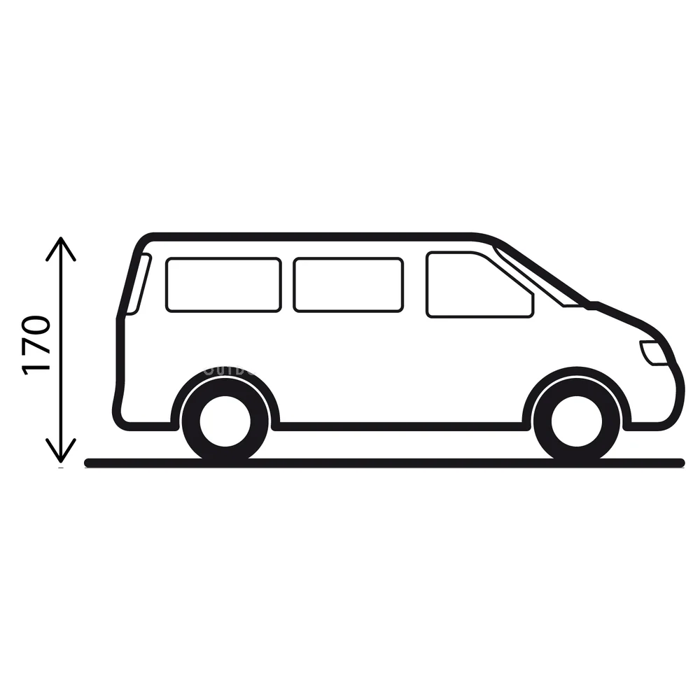 Carpa de portón trasero PILOTE CADDY 4 BRUNNER para VW Caddy a partir de 2004