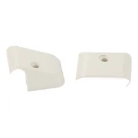 Tampas de extremidade do perfil do toldo 249 branco - por par