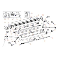 Linker kompletter Arm für Omnistore-Markisen 300 bis 500 cm cm Thule 6300