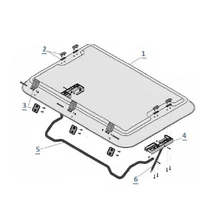 Gas lift for DOMETIC Heki 2 sunroof - Ref: 570E20