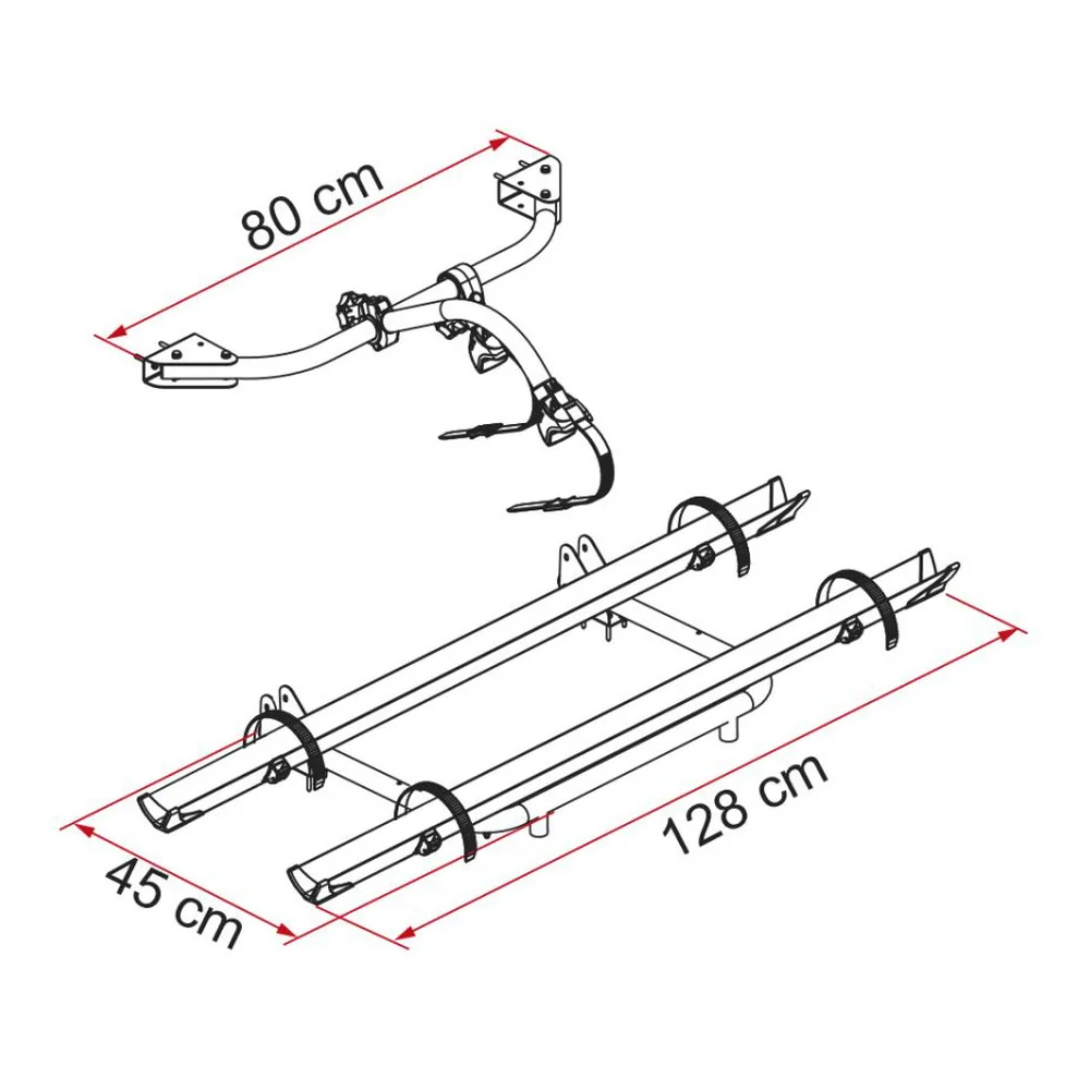 Valigia per CARRY BIKE GARAGE STANDARD FIAMMA - per 2-3 biciclette - versione rinnovata 2023