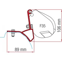 Adattatore tendalino F35 KIT RENAULT TRAFIC OPEL VIVARO dopo 2015 Fiamma