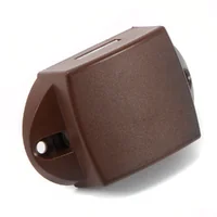 Brown push-lock lock case - notched version
