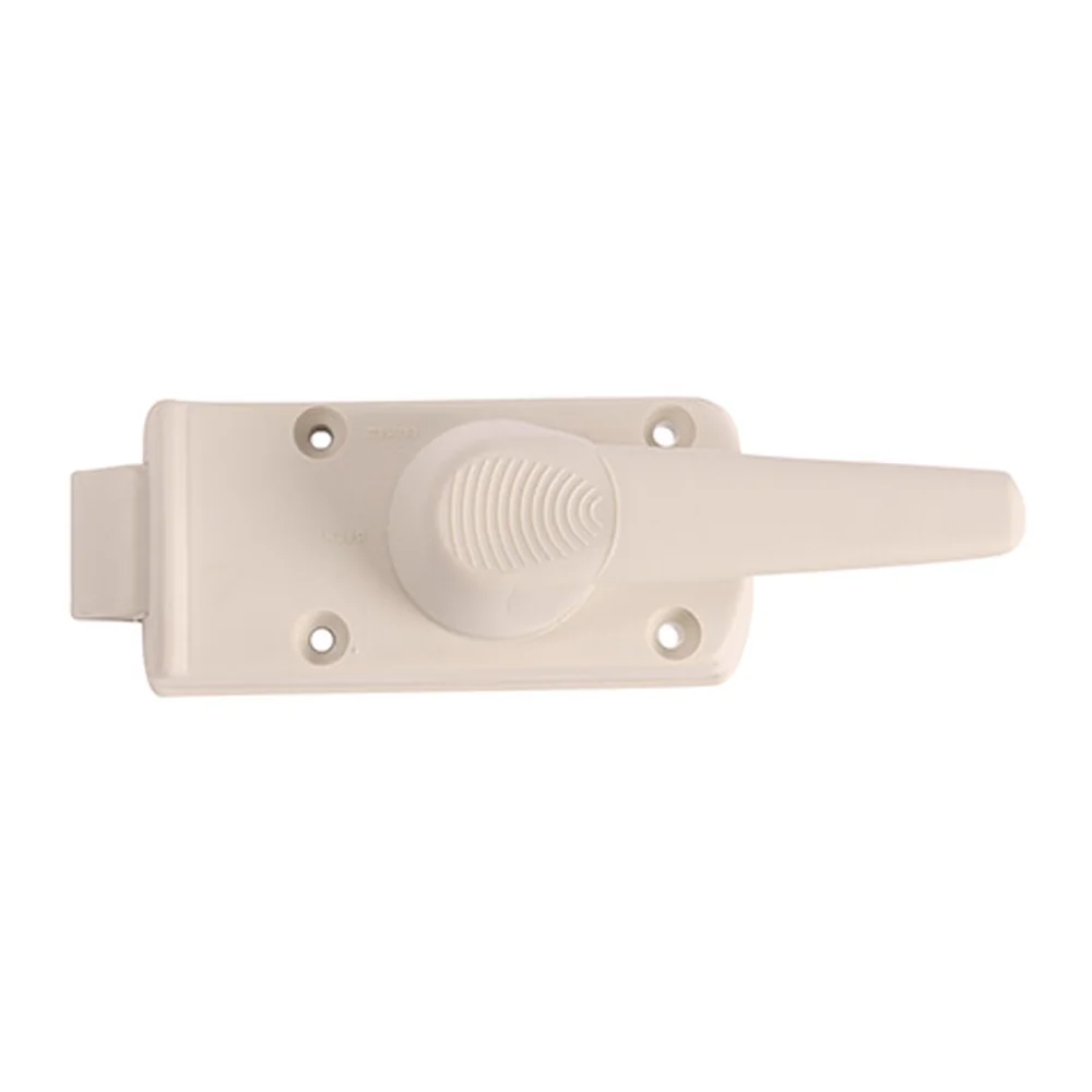 Serrure ZADI blanche porte droite caravane sans barillet ni serrure
