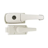 Serrure ZADI blanche porte droite caravane sans barillet ni serrure