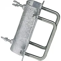 Platine fixation mât antenne satellite sur flèche