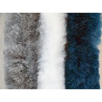 Insektenschutzvorhang Raupe 185x56 mm für Wohnwagen Grau Blau Weiß