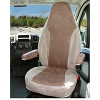Beige/sand seat cover for Ducato motorhome from 07/2006 to end 2014 - backrest height 83.5 cm - chassis X250 and X290