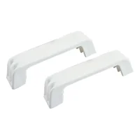 Poignées de tirage blanc avec entraxe 145 mm - 4 trous - sans cache vis - par 2