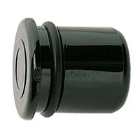 Puxador redondo preto para baía