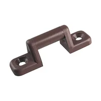 Pontet de fixation plastique marron 39 mm