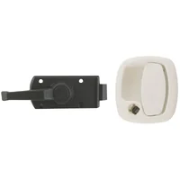 Cerradura de la puerta del garaje manilla blanca cuadrada