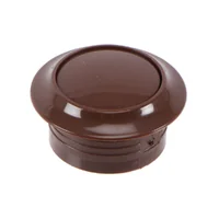 Bouton + rosace Marron serrure push lock