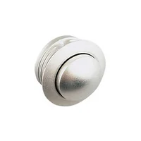Pomo+rosace niquelado mate mini cerradura de empuje