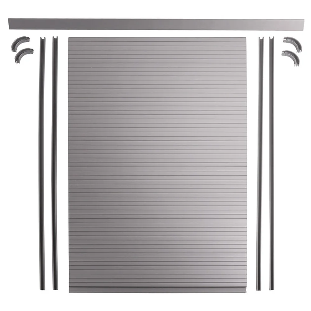 Rideau coulissant vertical 100x60 cm pour mobilier intérieur - coloris: gris