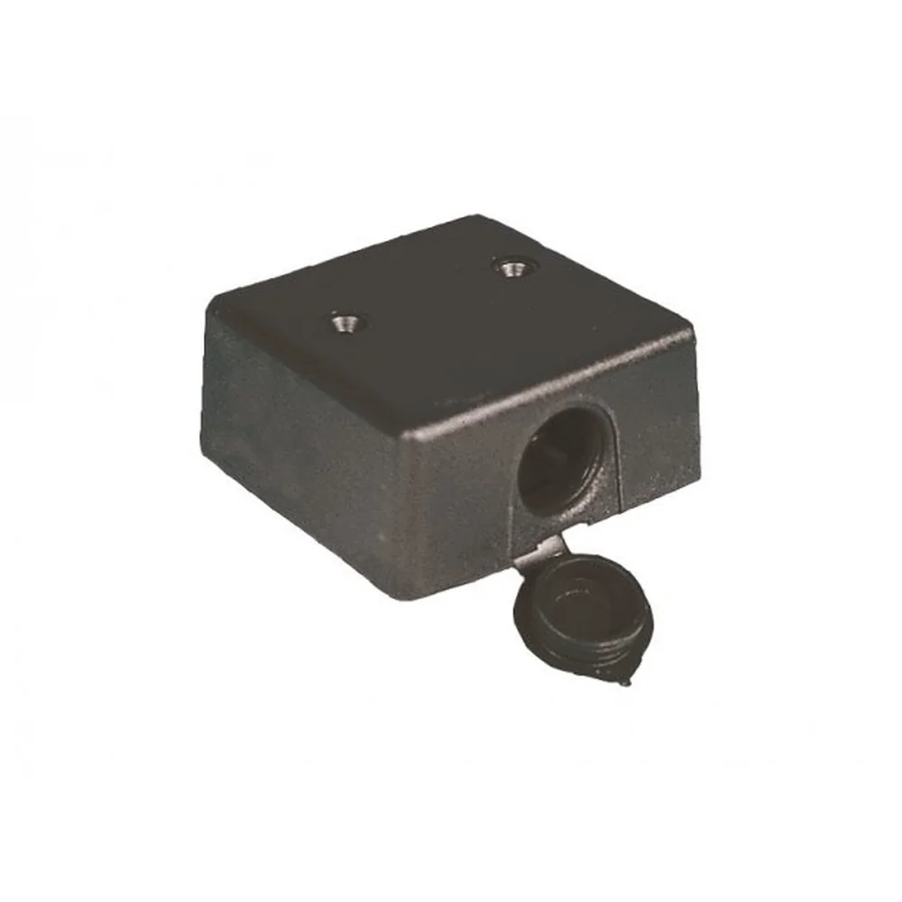 Socle en applique 12V + couvercle - Ø 21 mm