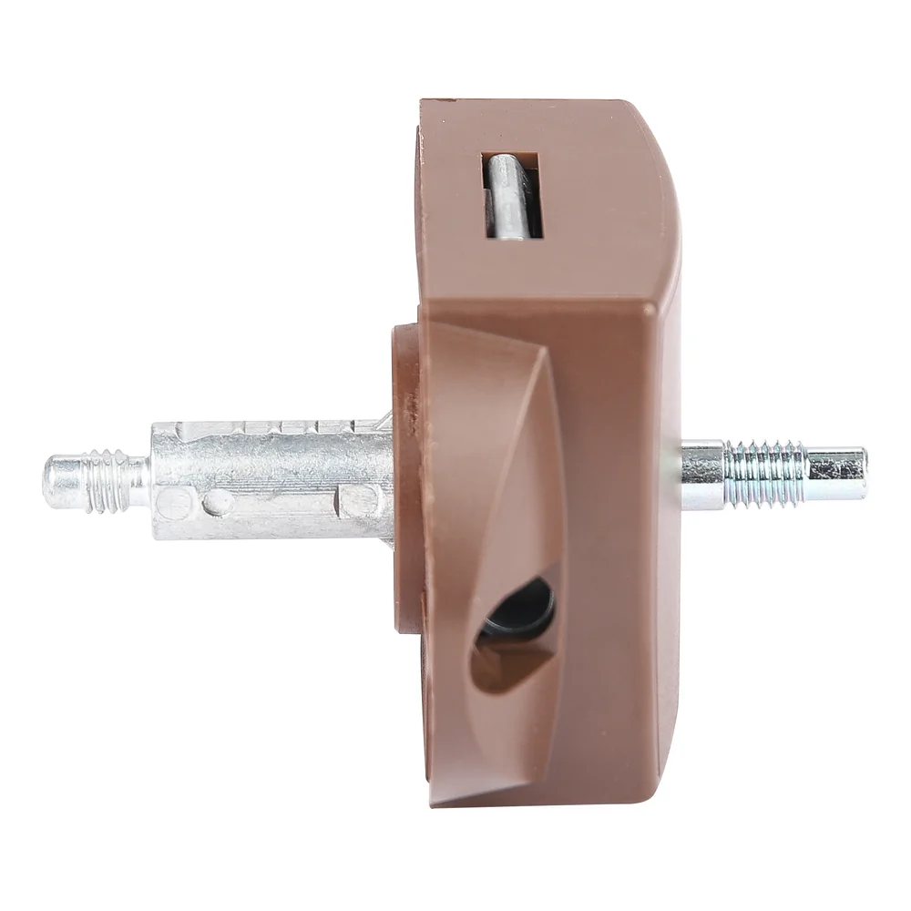 Brown Push Lock for toilet with notch