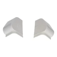 Pair of grey/white end caps for Seitz Dometic Rastrollo 2000 blinds