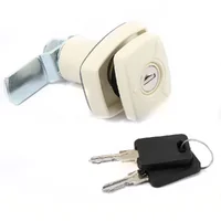 Serrure push carré blanc crème FAP 2000
