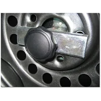 Soporte de rueda de recambio para autocaravana.