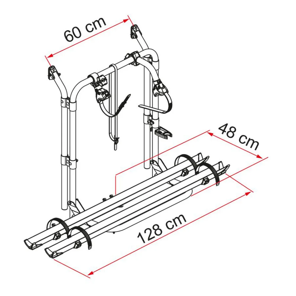 Bike carrier for Citroën Jumper I (H2) CARRY BIKE FIAMMA - between 1994 and 1999 - restyled version 2023