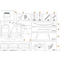 THULE 1500602154 : Tensor elástico de 8 cm para toldo Thule