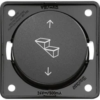 Anthracite stepwell switch 12V/24V Integro BERKER