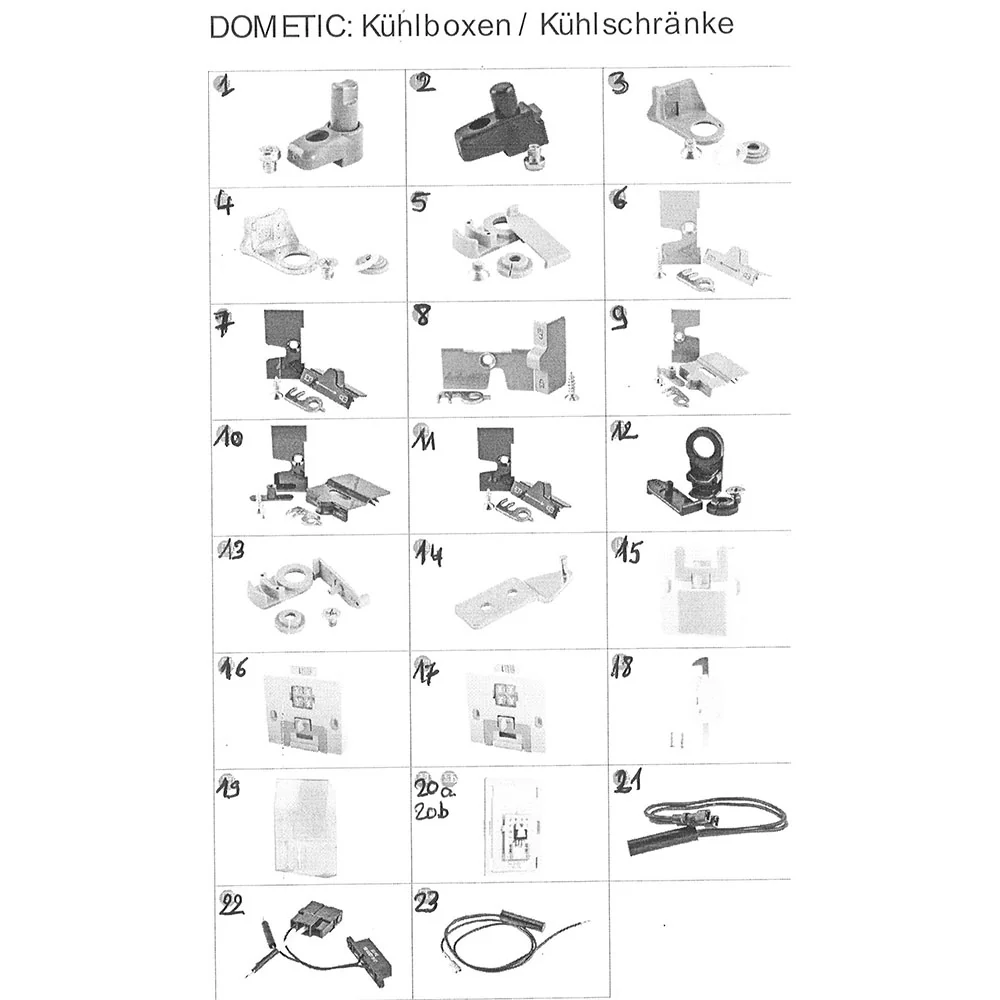 Serrure de porte pour réfrigérateurs RM série 4 (4200/4211/423X/4260/4261) Dometic