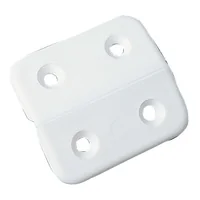 Conjunto de 10 dobradiças brancas planas 44x41 mm