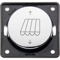 Interruptor de persiana cromado brillante 12 V/24 V Integro BERKER