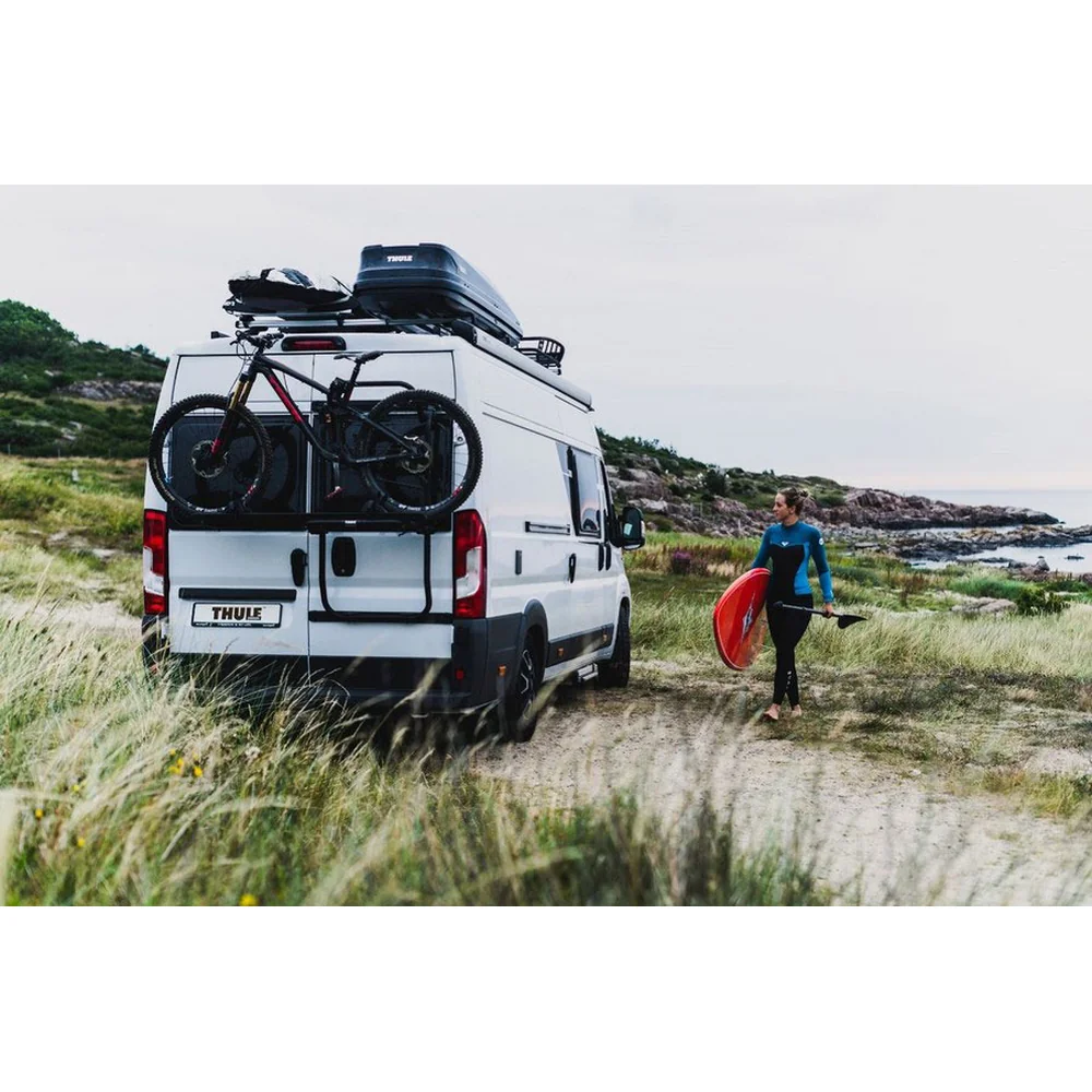 Portabicicletas Van Elite XT Negro THULE para VW Crafter de 05/2006 a 2017 con puertas dobles