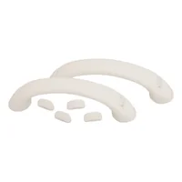 Set of 2 white pull handles 249, with screw covers - 168 mm spacing - for vans and camper vans