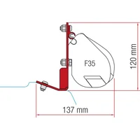 FIAMMA 98644Z024 : Adaptador toldo F35 Pro Kit Ford Custom