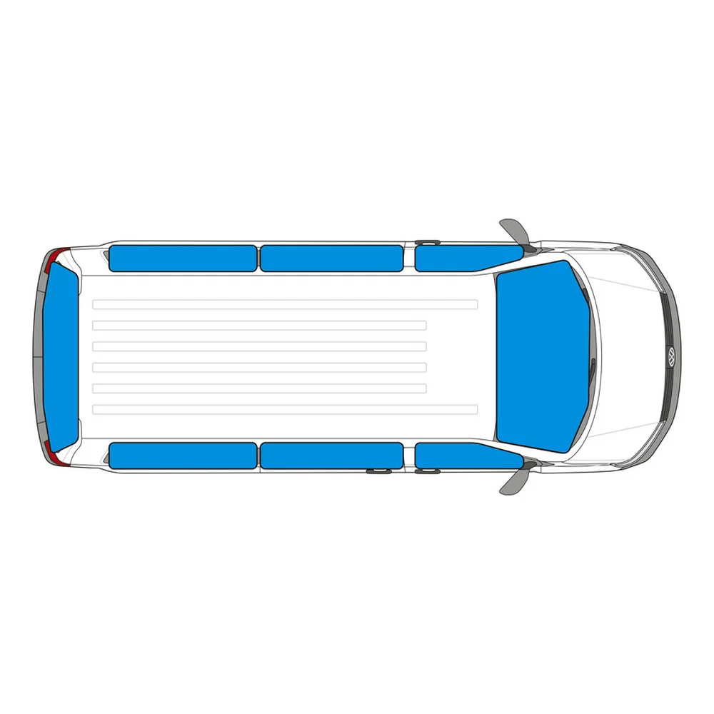 Jeu de 8 isolants thermiques intérieurs 9 couches pour Renault KANGOO II avec hayon - 2008 à 2021
