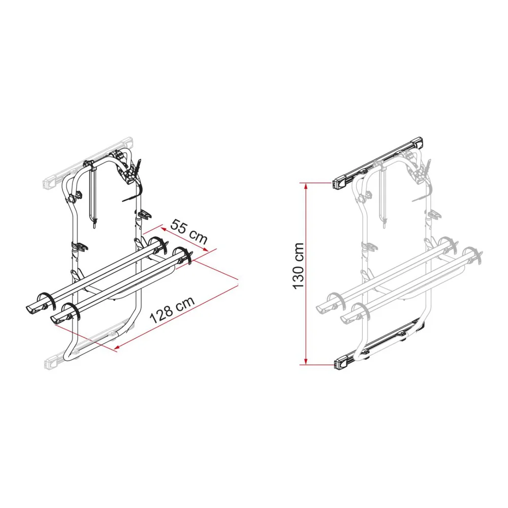Fahrradträger für Mercedes SPRINTER CARRY BIKE FIAMMA - ab 2006 - Neuheit 2023