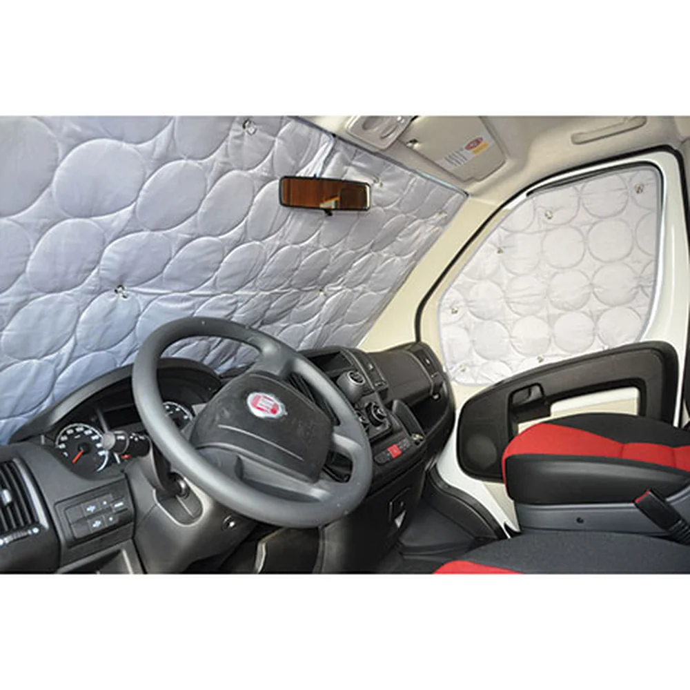 Satz von 9 isolierenden Innenvorhängen Nissan NV300 - langes Fahrgestell - 2 Hintertüren - ab 2015