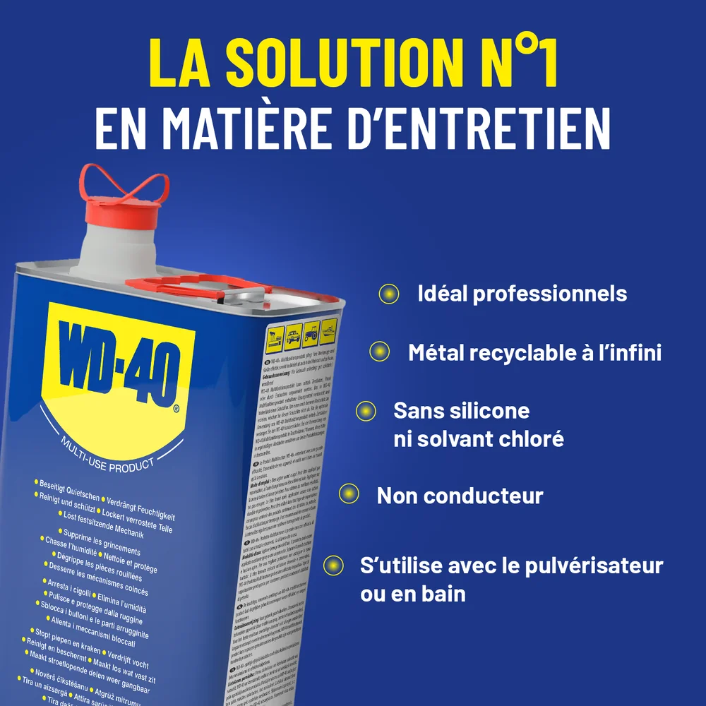 WD-40 Multifunctionele formule, origineel recept – Blik van 5 liter