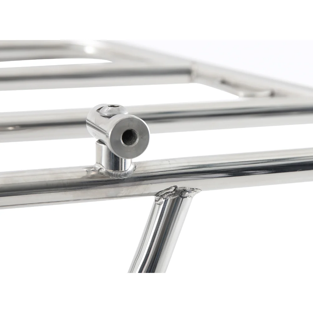 Portapacchi SUMMER in acciaio inox cromato con luce freno integrata per Mazda MX5 ND ST