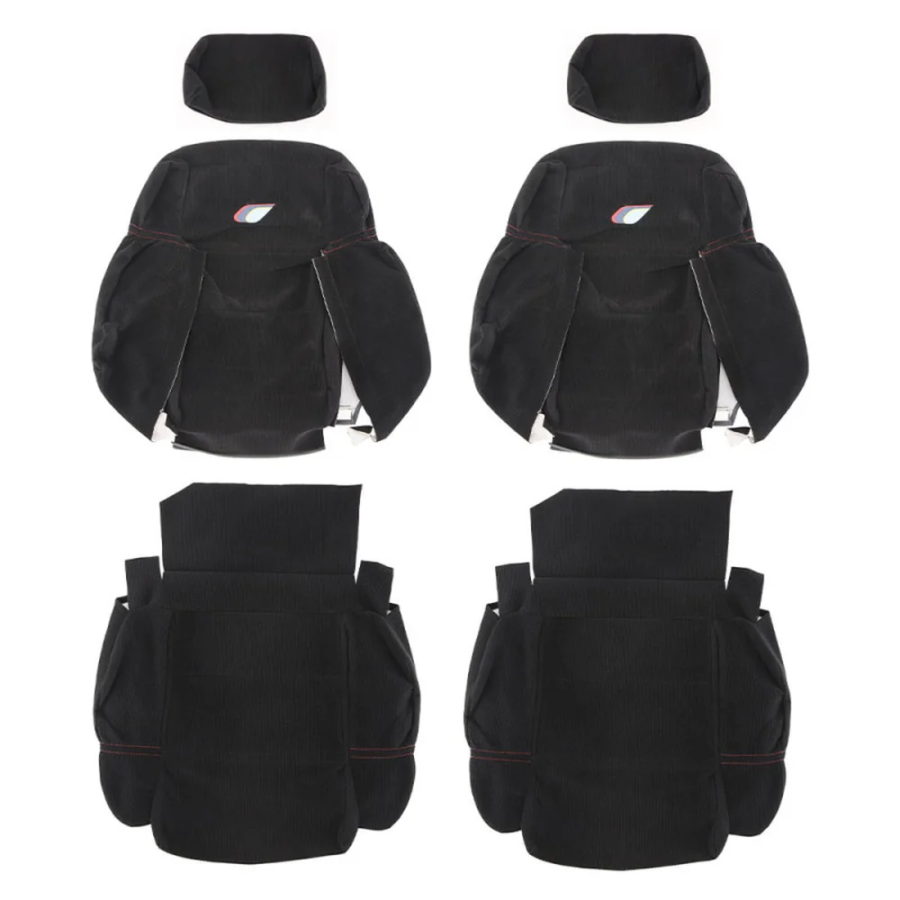 Housses complètes sur mesure avant et arrière pour Peugeot 205 Rallye en tissu côtelé